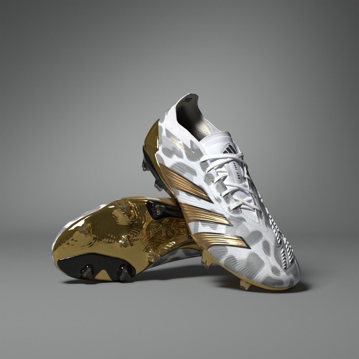 adidas Predator Elite White-Metallic Gold New Soccer Cleats adidas Predator Elite White-Metallic Gold New Soccer Cleats
