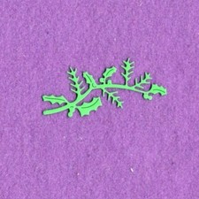 HOLLY 3 Christmas die cuts scrapbook cards