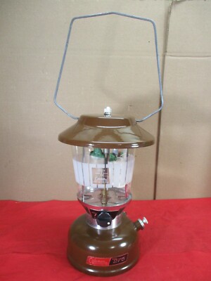 Vintage Coleman 275 Brown Lantern Picket Fence Globe Original Box