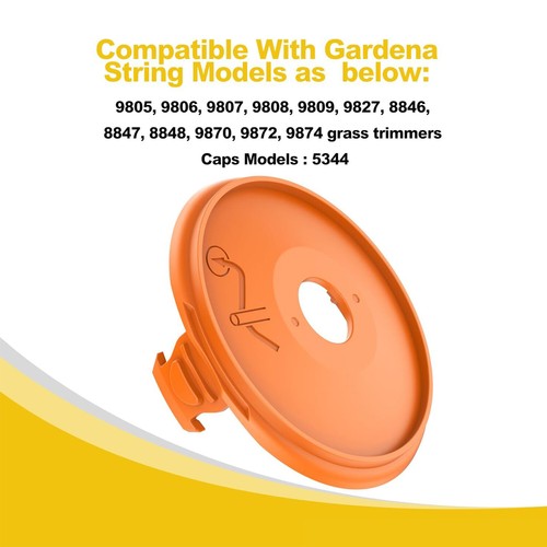 1 Set Rasenmäher Spule Schnur & Kappe für Gardena Easycut Rasentrimmer 400 5307-20 - Bild 9 von 10