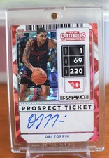 OBI TOPPIN Limited 23 Signed Trading Card Slam Dunk Champion