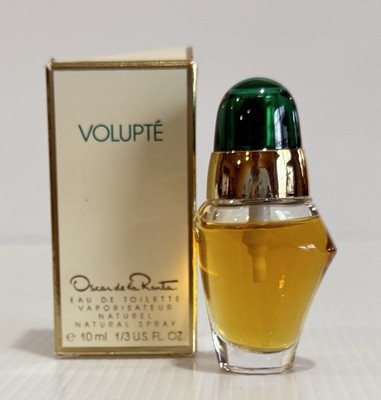 Vtg VOLUPTE Oscar de La Renta Parfum 1/3 Fl. Oz. Spray Mini Travel Perfume NIB
