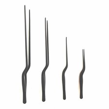 4 Pcs Professional Chef Stainless Steel Kitchen Cooking Tweezers Precision To...