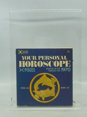 Vintage 1970 Pisces Horoscope Book Daily Forecast Astrology Guide Paperback