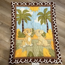 Disney Lion King Simba Nala Baby Crib Comforter Blanket Palm Trees
