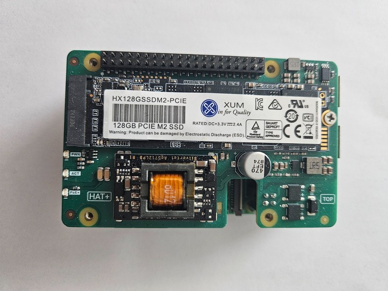 RASPBERRY PI 5 SBC; 16GB RAM; With Cooler, POE Hat 128GB nvme SSD
