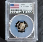 2007 S Silver Roosevelt Dime PCGS PR69DCAM Proof Uncirculated 10C San Francisco
