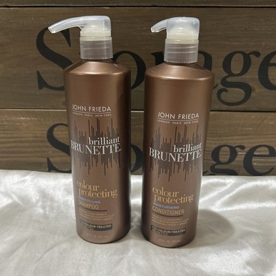DISCONTINUED JOHN FRIEDA BRILLIANT BRUNETTE COLOUR PROTECTING SHAMPOO/CONDITIONR