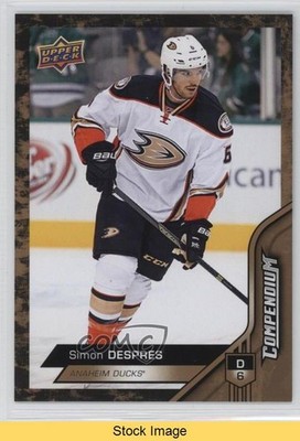 2016-17 Upper Deck Compendium Gold Simon Despres #303 READ 0c3