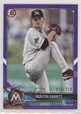 2018 Bowman Prospects Purple 113/250 Braxton Garrett #BP42 6fs
