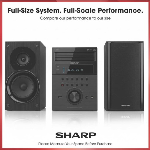 Sharp 5 CD Stereo System with Radio, Bluetooth 50W RMS, XL-BH250GL - Picture 4 of 8