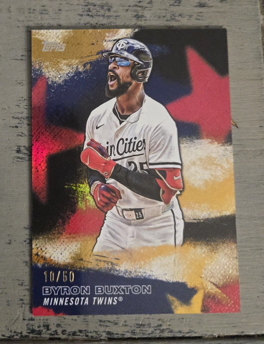 【BYRON BUXTONサイン】2026 UNDER WRAPS MLB 2026 Topps Stars of MLB Byron Buxton #SMLB-22 Gold Parallel 10/50