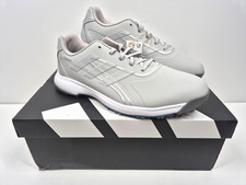 adidas Traxion Lite Max SL Spikeless Golf Trainers White/Grey/Black UK 10 - NEW
