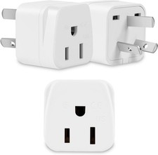Australia New Zealand Power Plug Adapter- 3 Pack Type I Plug Adapter for USA