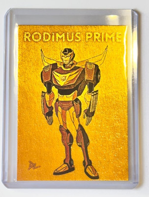Rodimus Prime Gold Plated Edition Artist Signed ''Transformers'' Trading Card 1/1