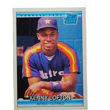 1992 Donruss #5 Kenny Lofton Rated Rookie Card Houston Astros Outfielder - VG/EX. rookie card picture