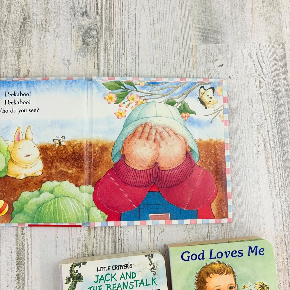 Lot of 3 Vintage Lift Flap Board Books Kids Baby Little Critter Peekaboo Bunny - Image 3 of 4