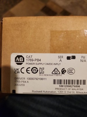 FACTORY SEALED AB 1769-PB4 Power Supply 24VDC Input