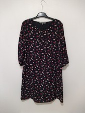 Silk Black Print Dress Celia Birtwell John Lewis Size 16