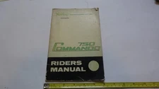 early NORTON COMMANDO 750 Riders Manual OWNERS INSTRUCTION MAINTENANCE HANDBOOK