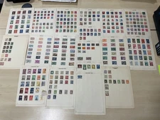 Portugal + colonies stamps. Vintage. leaves. D31