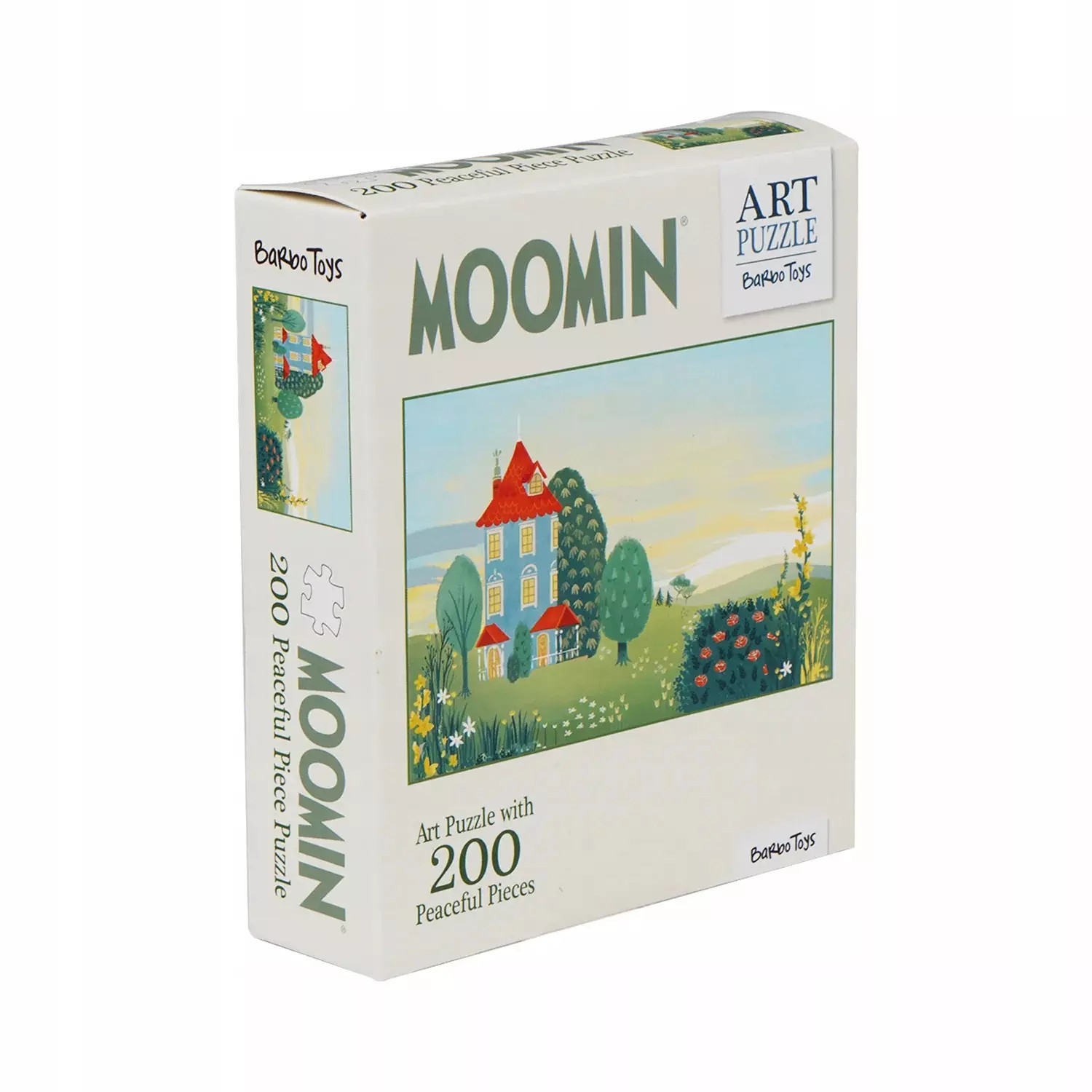 5704976067030 Puzzle artystyczne muminki zielone 200el Barbo Toys