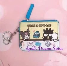 Kuromi x Bad Badtz-Maru Drawing ID Cardholder Coin Purse Keychain Wallet