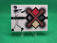 2001 UD SPX Winning Materials - Alex Rodriguez Game Used Relic Jersey Bat SP