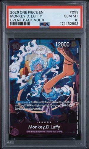 Monkey.D.Luffy (Event Pack Vol. 8) graded PSA 10 for sale on eBay