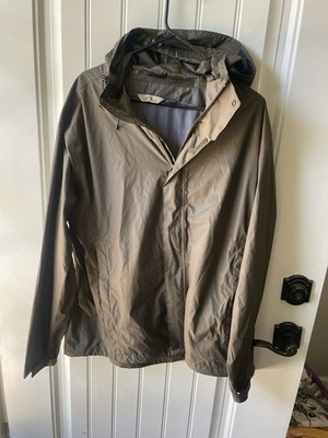 American Outback Brown Men's Windbreaker Jacket XL Hooded Water Resistant