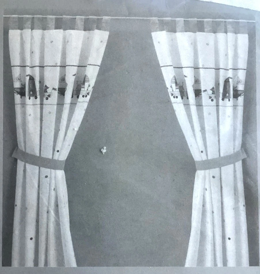 Ikea Fabler Design Silke Leffler, 2 paneles de barra de cortina, diseño infantil 98" x 47,25" Foto 2 de 4