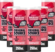 Original Source Rhubarb & Raspberry Shower Gel, 6 x 250ml, Vegan & Paraben-Free 5.63 per litre
