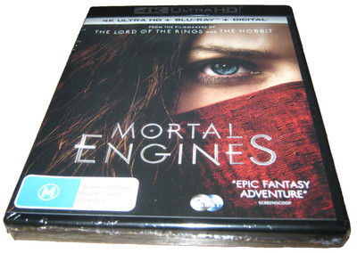 Mortal Engines - Hera Hilmar - New Sealed 4K Ultra HD Blu-Ray - Region B
