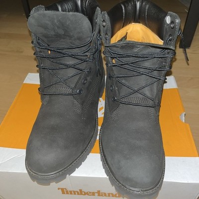 Timberland Premium 6-inch Black Boot Size 8 TB010073-009 Used Great Condition
