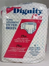 dignity plus fitted adult briefs Large  Pack Of 12
