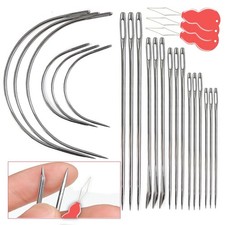 21 3 Pcs Heavy Duty Hand Sewing Needles Kit, 15 Leather Hand Sewing Needle 6 ...
