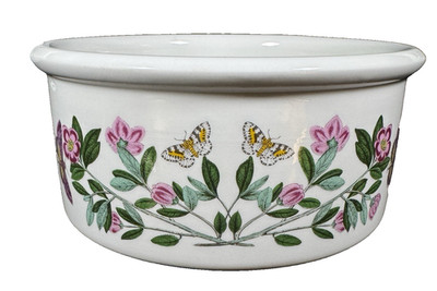 Vintage Portmeirion Botanic Garden Round 8'' Casserole Souffle Vegtetable England