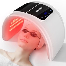 Beuwe Red-Light-Therapy-Mask, Led Light Therapy for Face, 7 Colors Led Face Mask