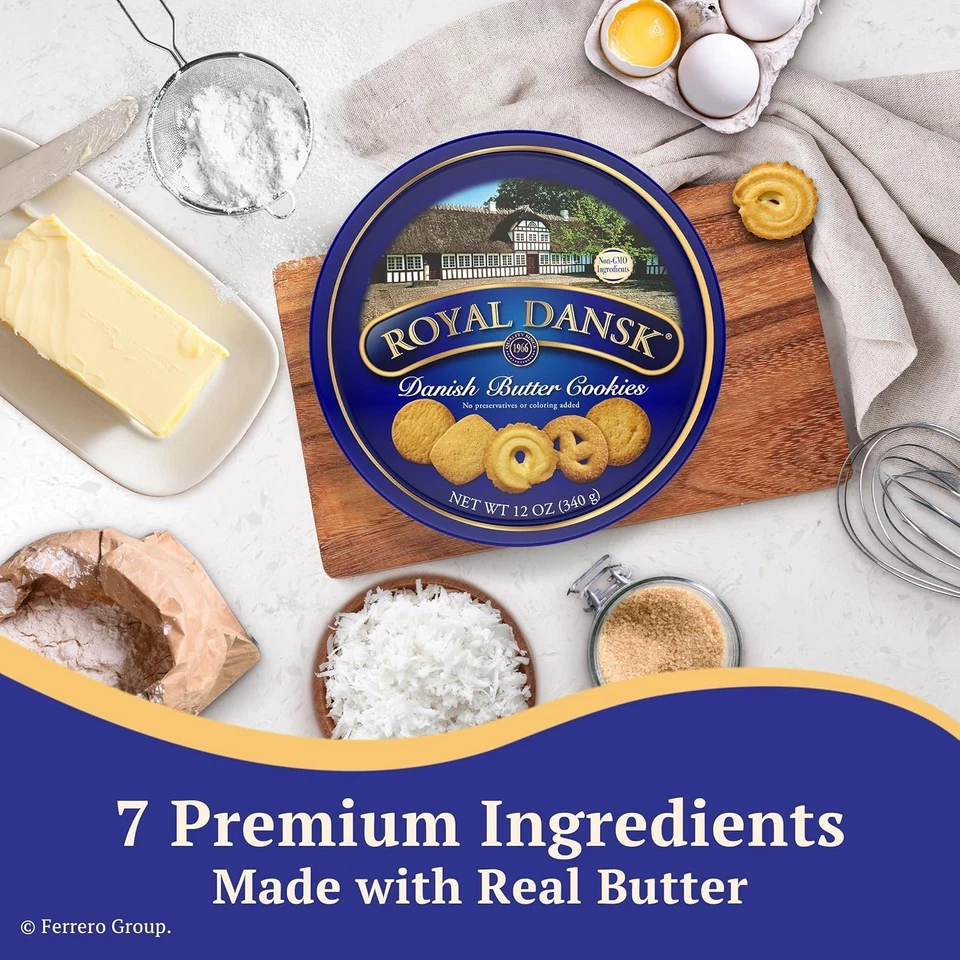 New - ROYAL DANSK Danish Butter Cookies, No Preservatives, Select Your  Size., - Image 3 of 4