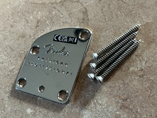 Fender USA American Professional II guitar chrome neck plate Telecaster