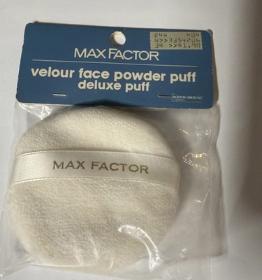 MAX FACTOR vintage Velour Face Powder Puff Deluxe Puff 1 Available NIP Preowned