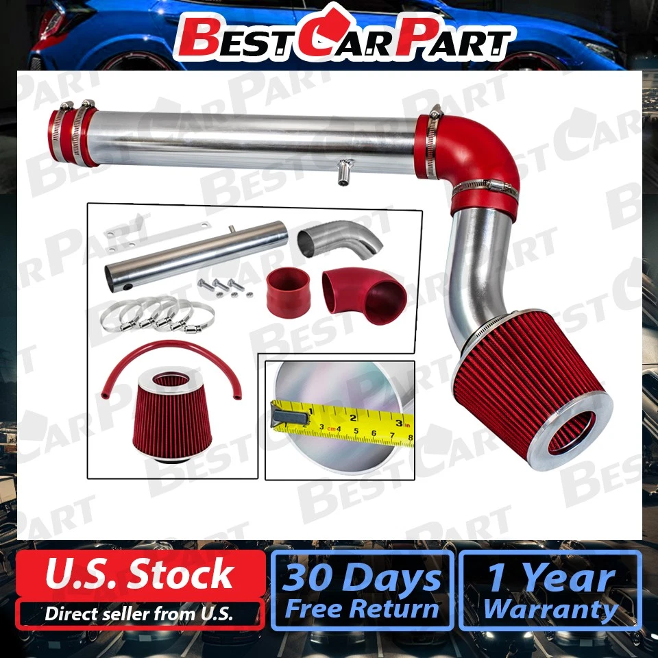 Kit de inducción de admisión de aire frío BCP RED 2005-2010 Cargador Magnum 300 2,7 L V6 Foto 2 de 4