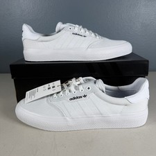 Adidas 3MC White Textile Skate Shoes Mens 7 Womens 8 B22705 Low Top Sneakers