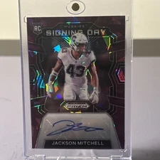 2024 Panini Prizm Draft Picks - Signing Day Jackson Mitchell #SD-JML Purple Ice