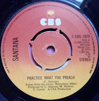 Santana - Practice What You Preach (7'', Kno)