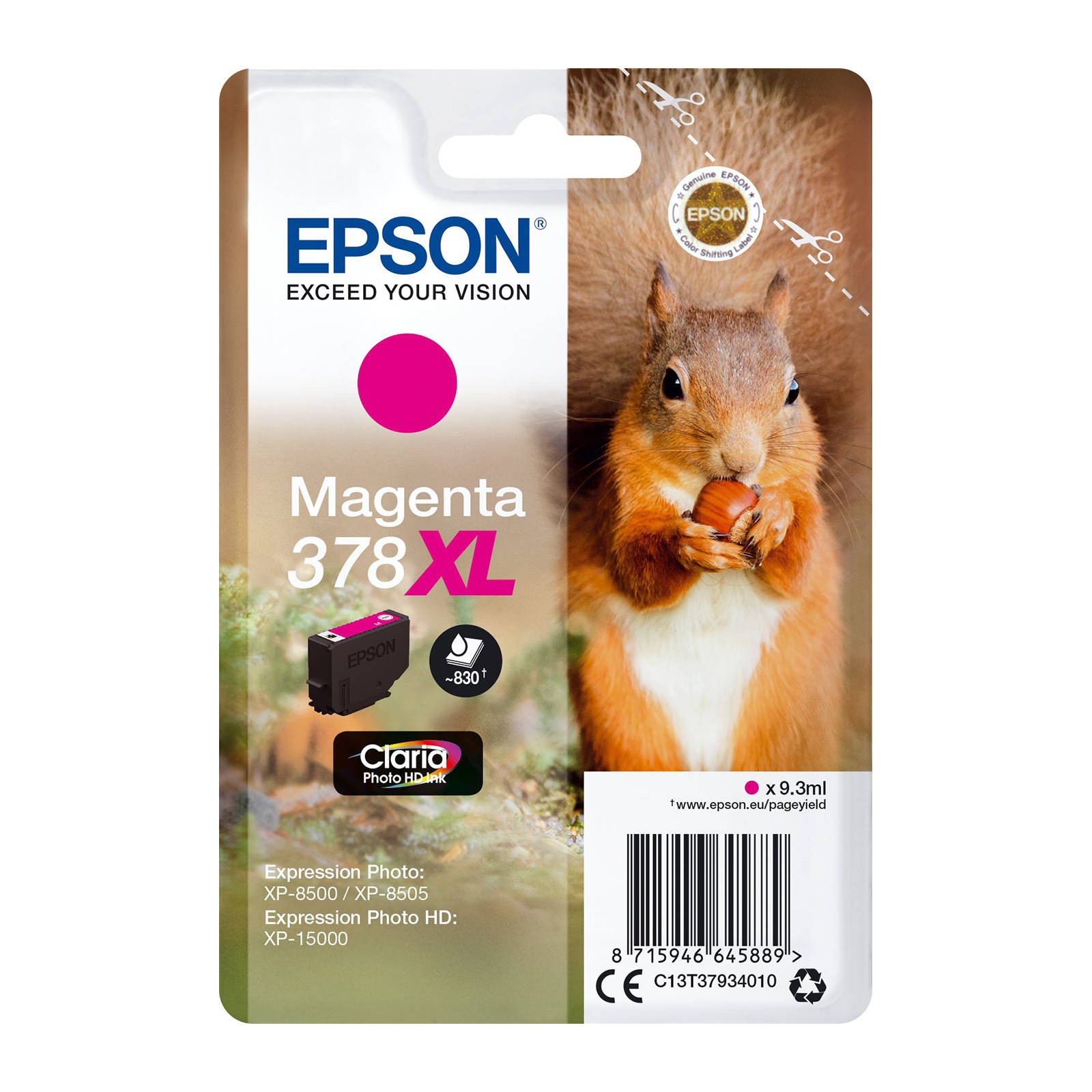 Epson Magenta 378XL (C13t37934010) Ink Cartridge Original - Image 3