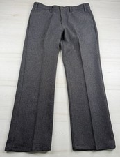 Vtg Levis Polyester Pants Bootcut Scovill Zipper USA Made 80s 90s Mens 35x30 EUC