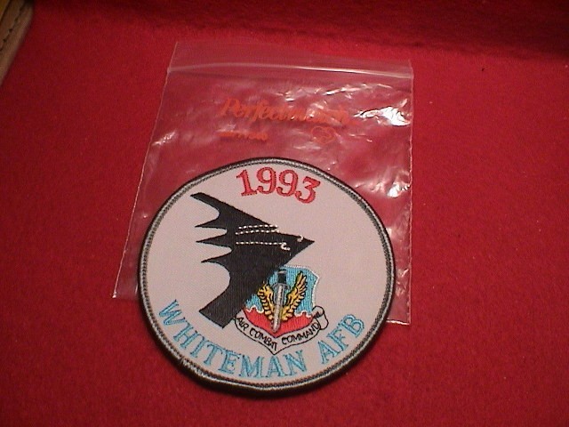 UNITED STATES 1993 WHITEMAN AFB AIR COMBAT COMMAND AIRPLANE MILITARY PATCH