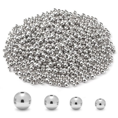 CNONE 310Pcs 18K Gold Filled Round Small Ball Spacer Beads Jewelry Making