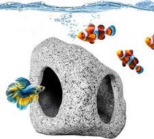 Aquarium Ornament Ceramic Rock Cave for Betta Breeding